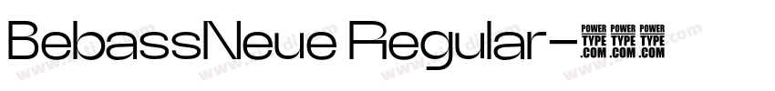BebassNeue Regular字体转换
